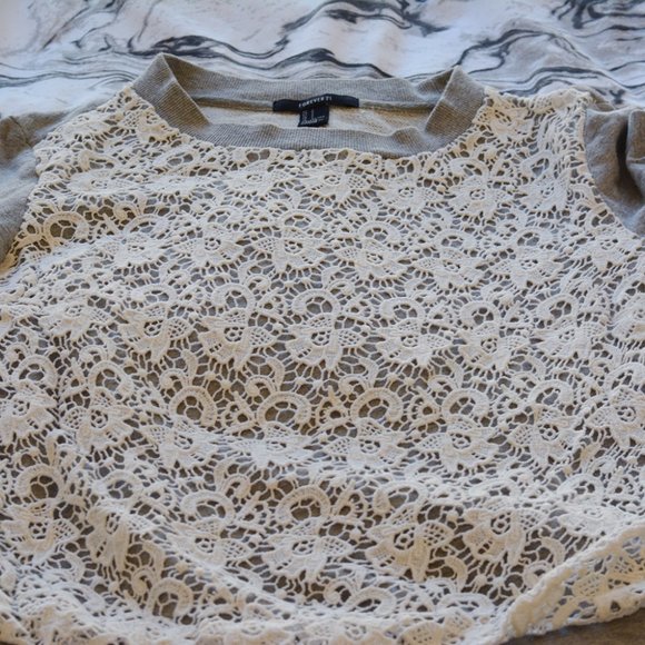 Forever 21‎ Grey Sweatshirt - Picture 2 of 7